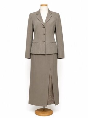 Jones & Co Triacetate Skirt Suit Size 8 Career Wear Long Skirt Set